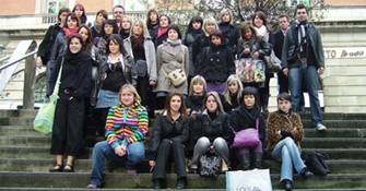 Alumnas francesas de peluquería en Bilbao